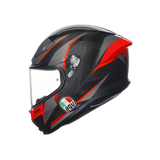 AGV K6 S Slashcut Black/Grey/Red Helmet