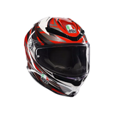 AGV K6 S Reeval White/Red/Grey Helmet