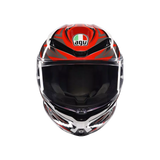 AGV K6 S Reeval White/Red/Grey Helmet