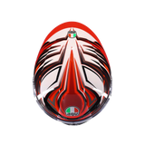 AGV K6 S Reeval White/Red/Grey Helmet