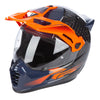 Klim Krios Pro Helmet - Echo Gloss Black - Striking Orange - Petrol