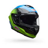 Bell Race Star DLX Flex Helmet - Corsa Gloss Blue/Flo Green