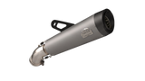 Dr. Jekill & Mr. Hyde Urban Slashcut Pearl Grey / Wrinkle Black Adjustable Exhaust for BMW R nineT (2021-2023)