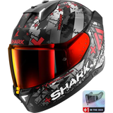 Shark Skwal i3 Helmet - Black/Grey/Red
