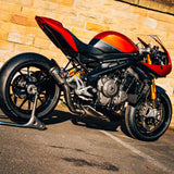 Racefit Growler-X Slip-On Exhaust for Triumph Speed Triple 1200 RS