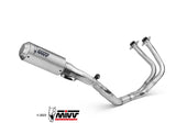 Mivv MK3 INOX Full Exhaust System for Kawasaki Z650 2017-23