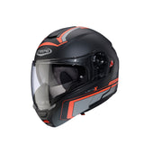 Caberg Levo X Helmet - ELITE L7 Matt Black/Grey/Red Fluo