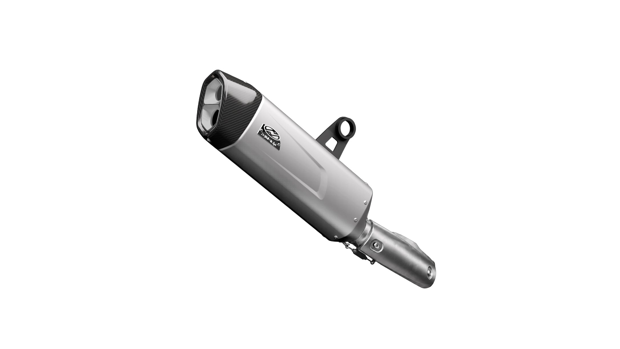 Dr. Jekill & Mr. Hyde Nomad Hexagon Pearl Grey/Carbon Gloss exhaust for BMW R 1250 GS / GS Adventure (2019-2020)