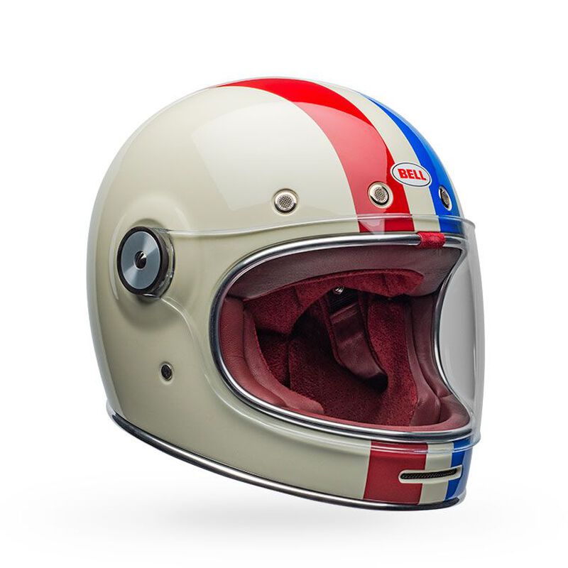 bell bullitt deluxe helmet stripes vintage white "Faust Ago" Special Edition Atelier Faust Bell Bullitt Stripes Helmet (MD)
