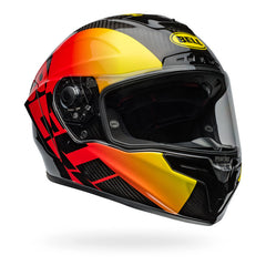 Buy Bell Race Star DLX Flex Helmet - Offset Gloss Black/Red Online Buy Bell Race Star DLX Flex Helmet - Offset Gloss Black/Red Online