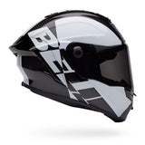 Bell Race Star DLX Flex Helmet - Offset Gloss Black/White