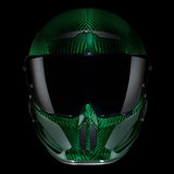 Ruroc Atlas 4.0 Carbon Helmet - Emerald Carbon