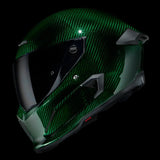 Ruroc Atlas 4.0 Carbon Helmet - Emerald Carbon