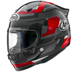 Arai Quantic Abstract Red Helmet