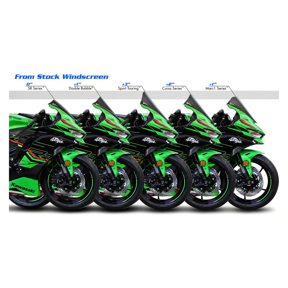 Zero Gravity Sport Touring Windscreen for Kawasaki Ninja ZX-4R/4RR