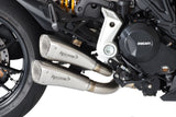 HP Corse Dual Hydroform Short R Slip-On Exhaust For Ducati Diavel 1260