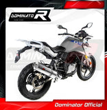 Dominator Oval Slip-On Exhaust for BMW G 310 GS 2016-22