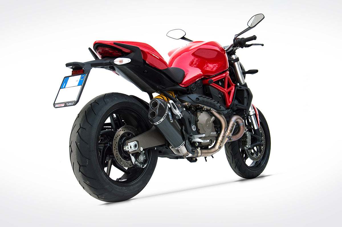 Zard Carbon Slip-on Exhaust for Ducati Monster 821