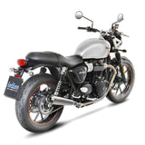LeoVince Classic Racer Dual Slip-On Exhaust for Triumph Street Twin 2016-20