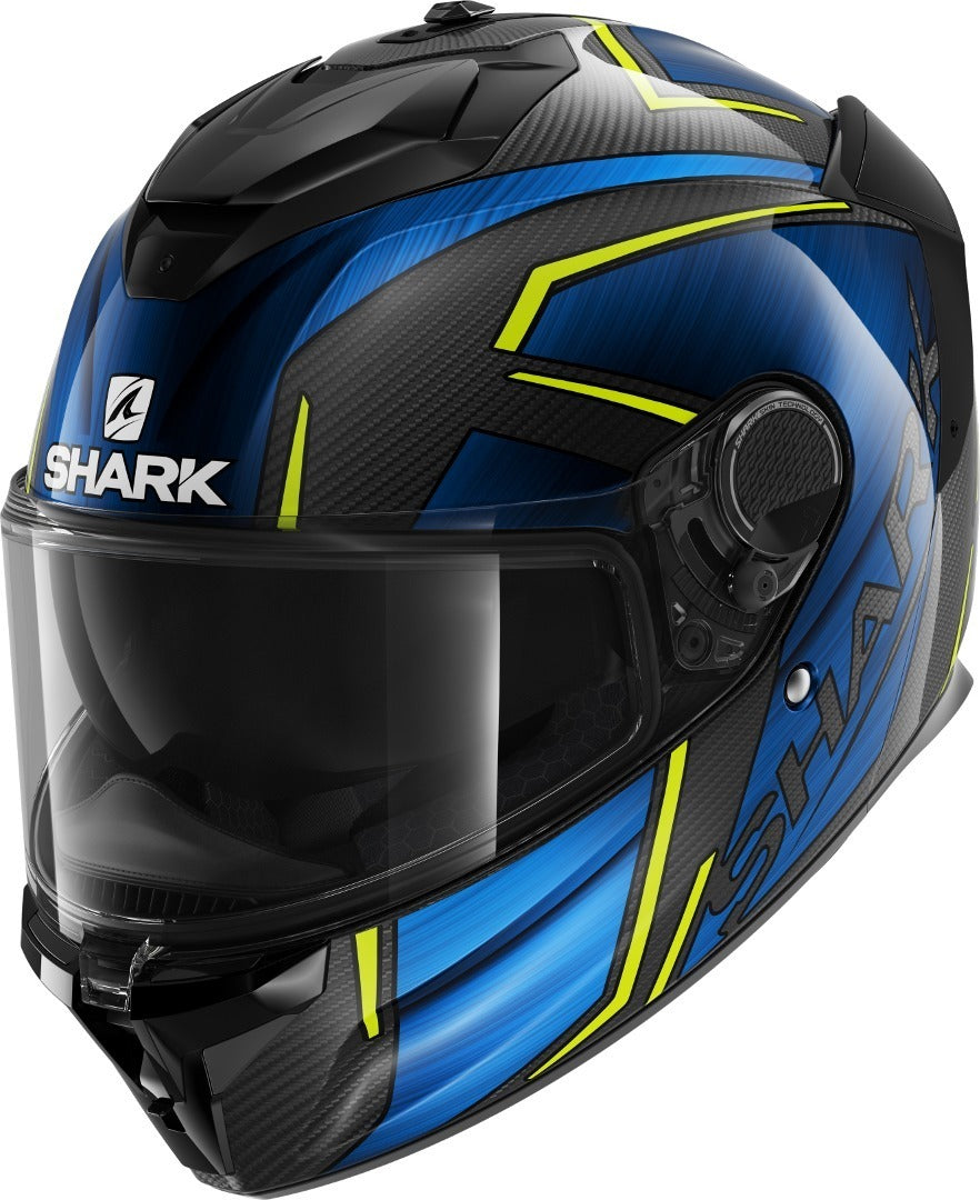 Shark Spartan GT Carbon Kromium Helmet - Black/Blue