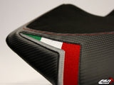 Luimoto Team Italia Suede Rider Seat Cover for Aprilia RSV4