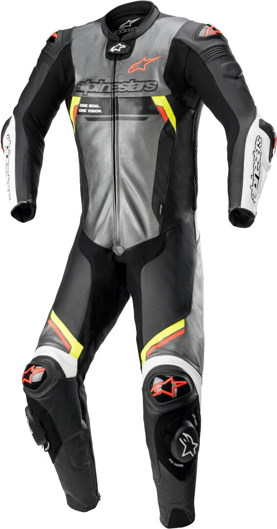 Alpinestars Missile V2 Ignition One Piece Leather Suit Gray/Black