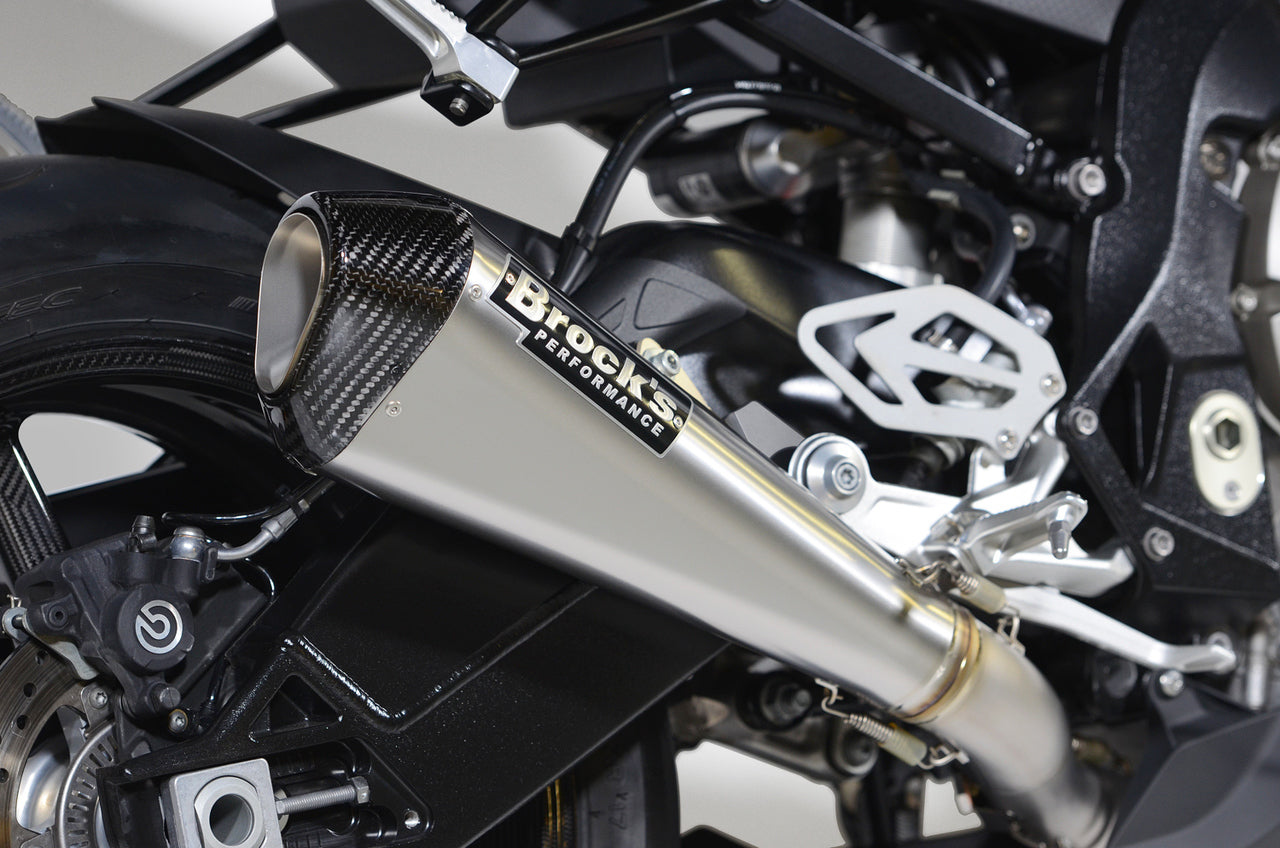 Brocks CT Megaphone Full Exhaust System w/ 17" Muffler for BMW S 1000 R