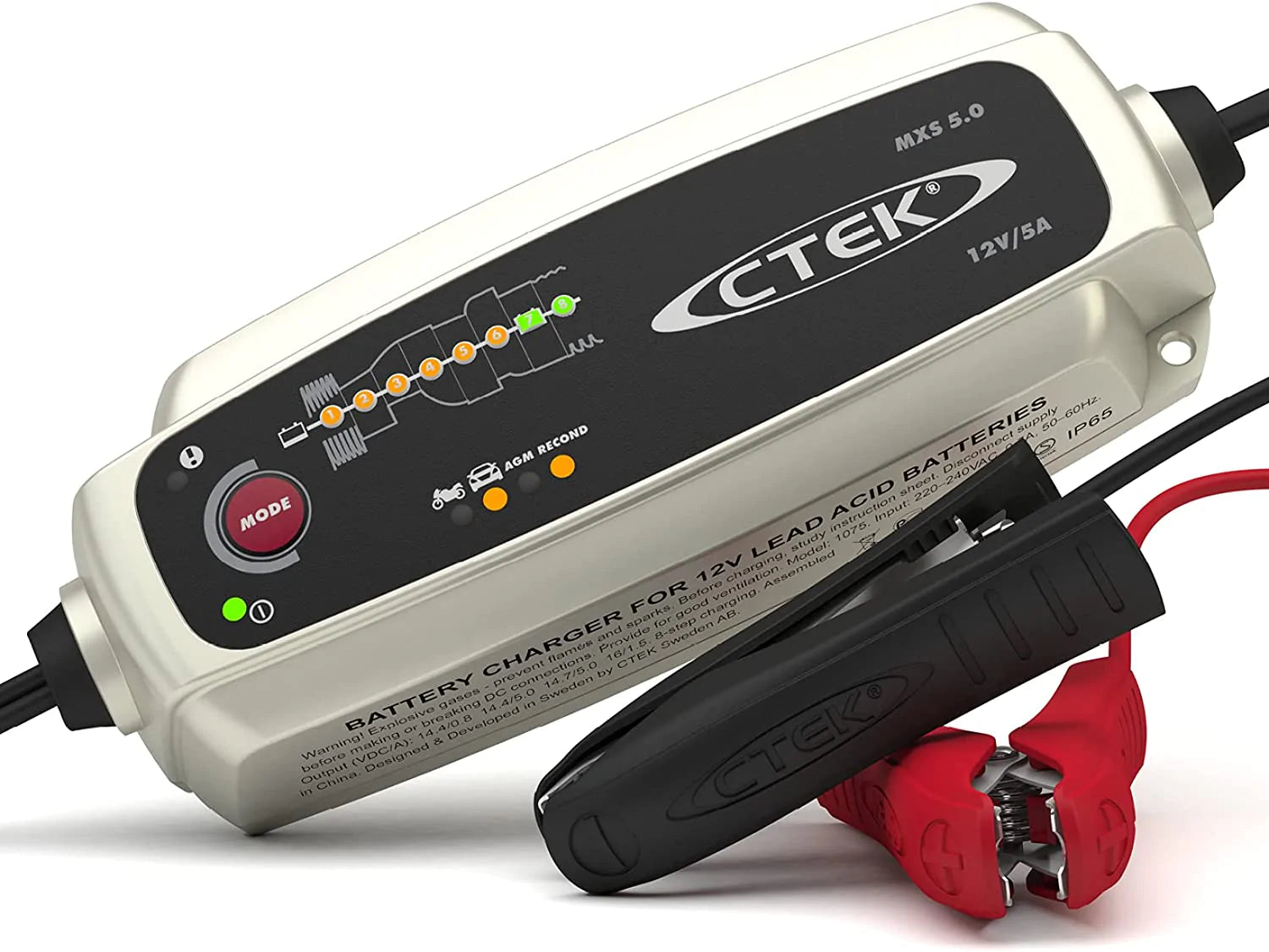 CTEK MXS 5.0 Automatic charger 12 V 0.8 A, 5 A – superbikestore