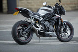 Racefit Black Edition Slip-On Exhaust for for Triumph Street Triple 2015-18