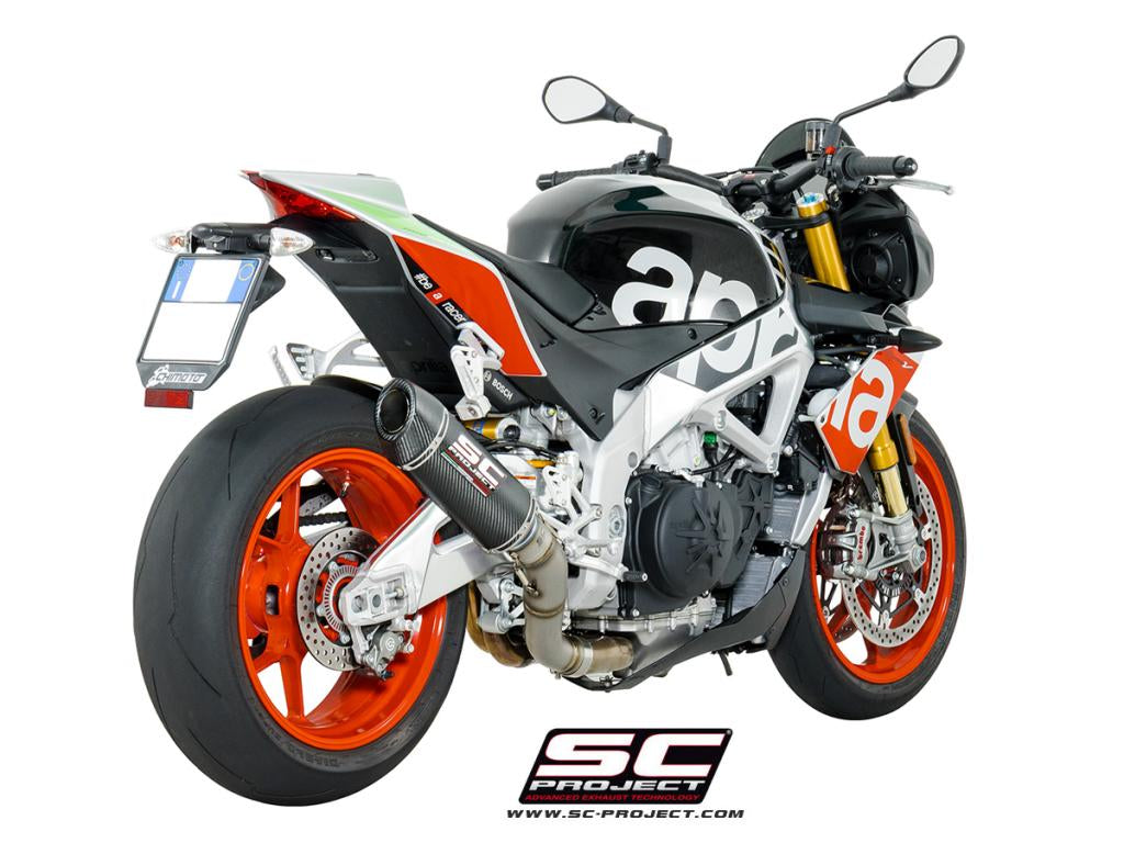 SC Project Oval Slip-On Exhaust for Aprilia Tuono V4 1100 RR