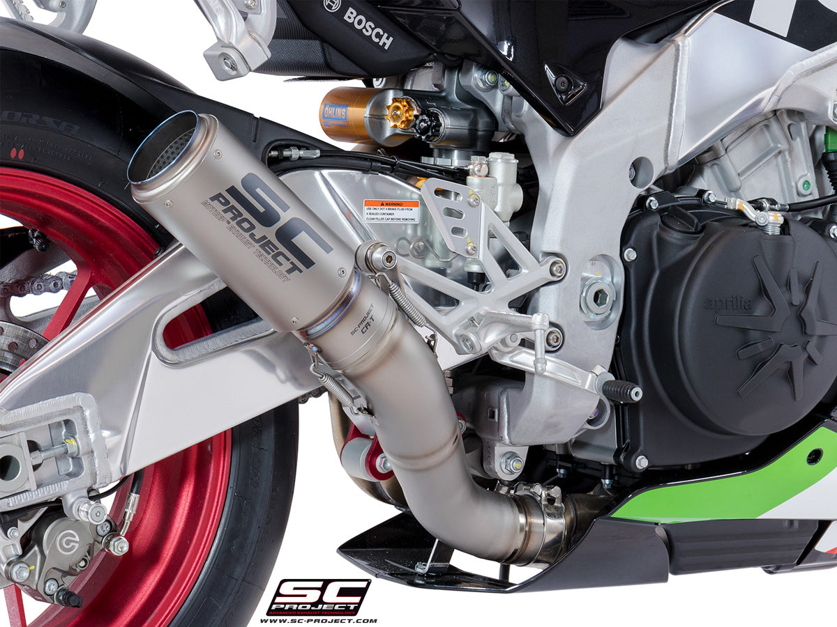 SC Project CR-T High Position Slip-On Exhaust for Aprilia RSV4 RR