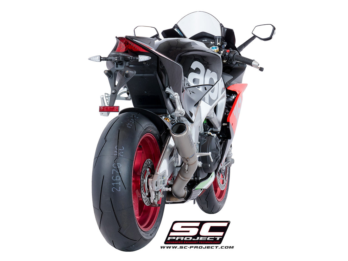 SC Project CR-T High Position Slip-On Exhaust for Aprilia RSV4 RR