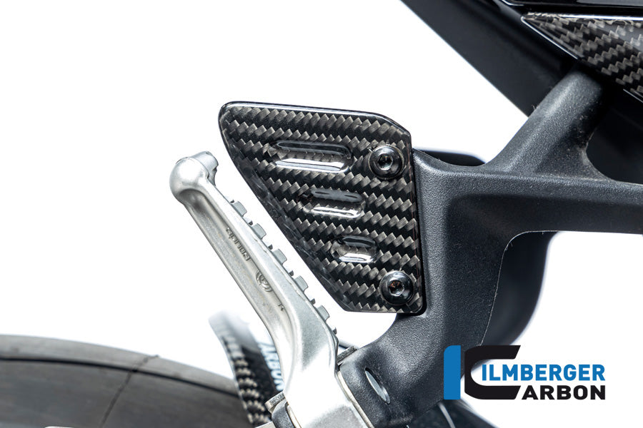 Ilmberger Carbon Fibre Right Heel Guard for Aprilia Tuono V4 1100 RR 2021-22