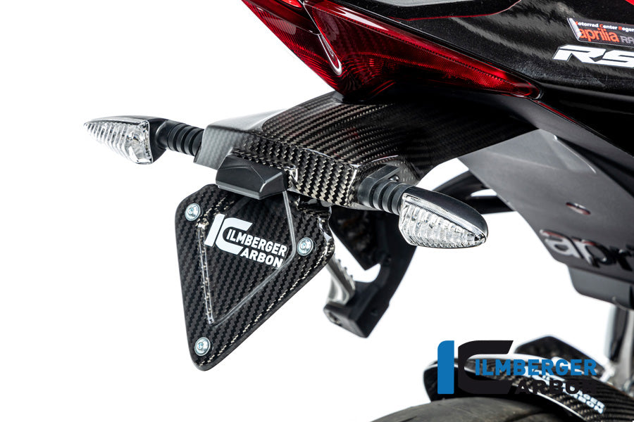 Ilmberger Carbon Fibre Numberplate Holder for Aprilia Tuono V4 1100 RR 2021-22