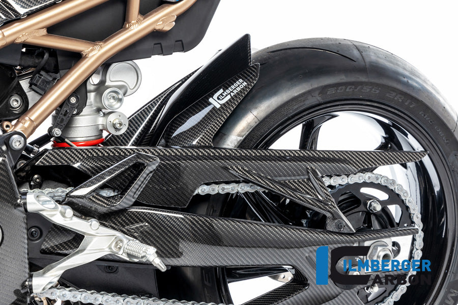 Ilmberger Carbon Fibre Rear Hugger with Upper Chainguard for BMW M 1000 RR