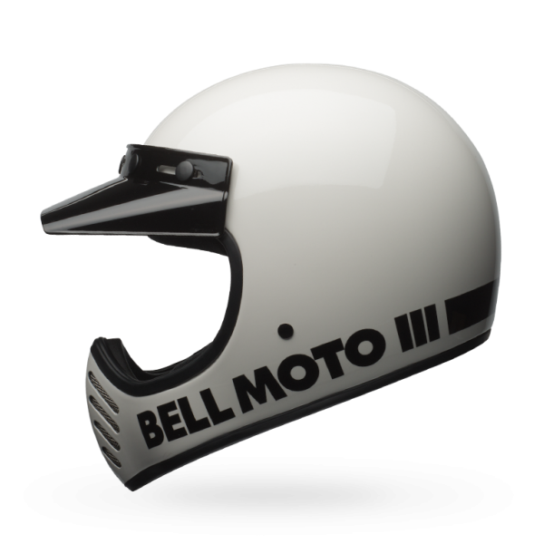 Buy Bell Moto-3 Classic White Helmet Online in India – superbikestore