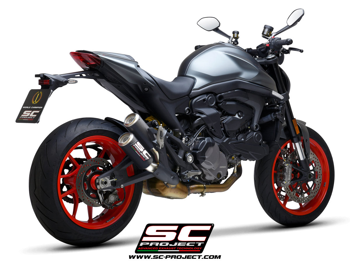 SC Project Twin CR T Slip On Exhaust for Ducati Monster 937 2021