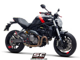 SC Project CR-T Slip-On Exhaust for Ducati Monster 821 2018-21