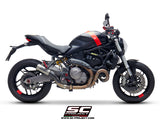 SC Project CR-T Slip-On Exhaust for Ducati Monster 821 2018-21