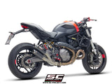 SC Project Twin GP70-R Slip-On Exhaust for Ducati Monster 821 2018-21