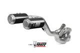 Mivv Carbon Fibre High Position Full Exhaust System For Ducati Panigale V4 S 2018-22