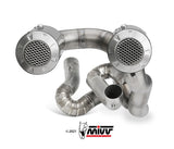Mivv Carbon Fibre High Position Full Exhaust System For Ducati Panigale V4 S 2018-22