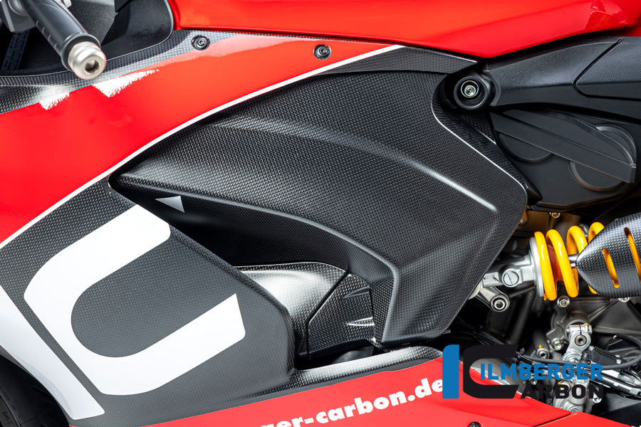 Ilmberger Carbon Fibre Left Cover Under the Frame For Ducati Panigale V2