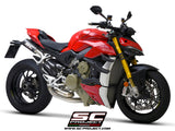 SC Project CR-T M2 2-1-2 Half Exhaust System for Ducati Streetfighter V4 2020