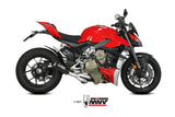 Mivv Carbon Fibre Full Exhaust System For Ducati Streetfighter V4 2020-22