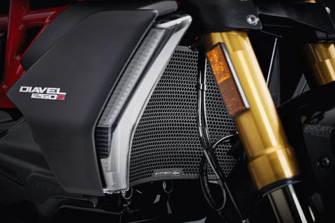 Evotech Performance Radiator and Oil Cooler Guard Set for Ducati Diavel 1260 S 2019-22