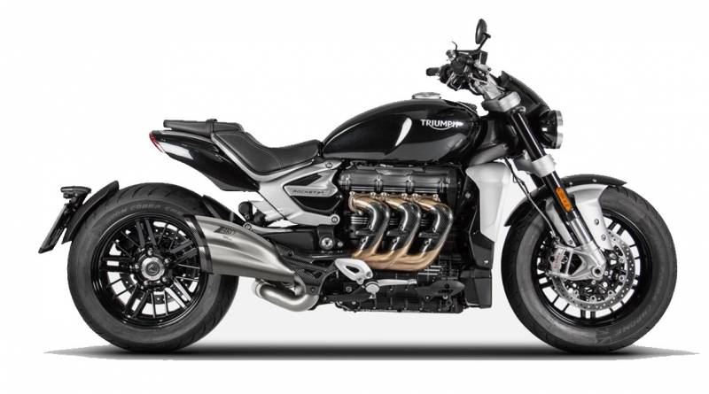 Zard Stainless Steel Racing Slip-On Exhaust for Triumph Rocket 3