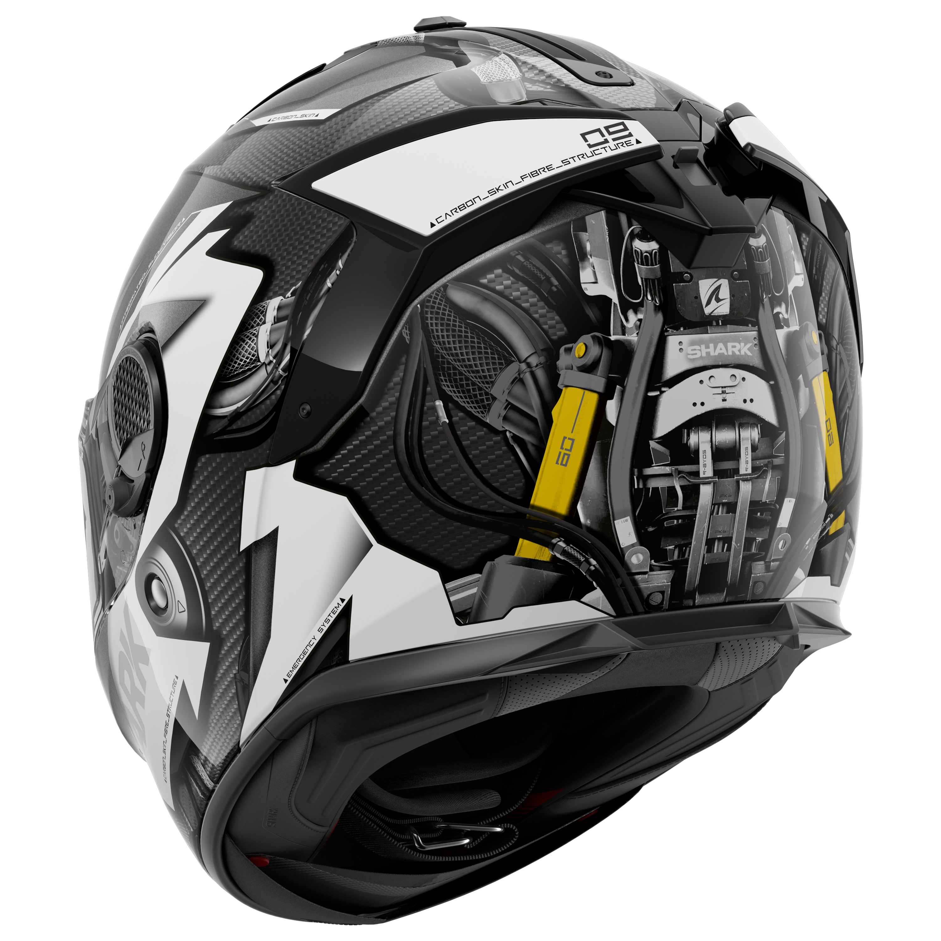 Shark spartan white shark hot sale helmet