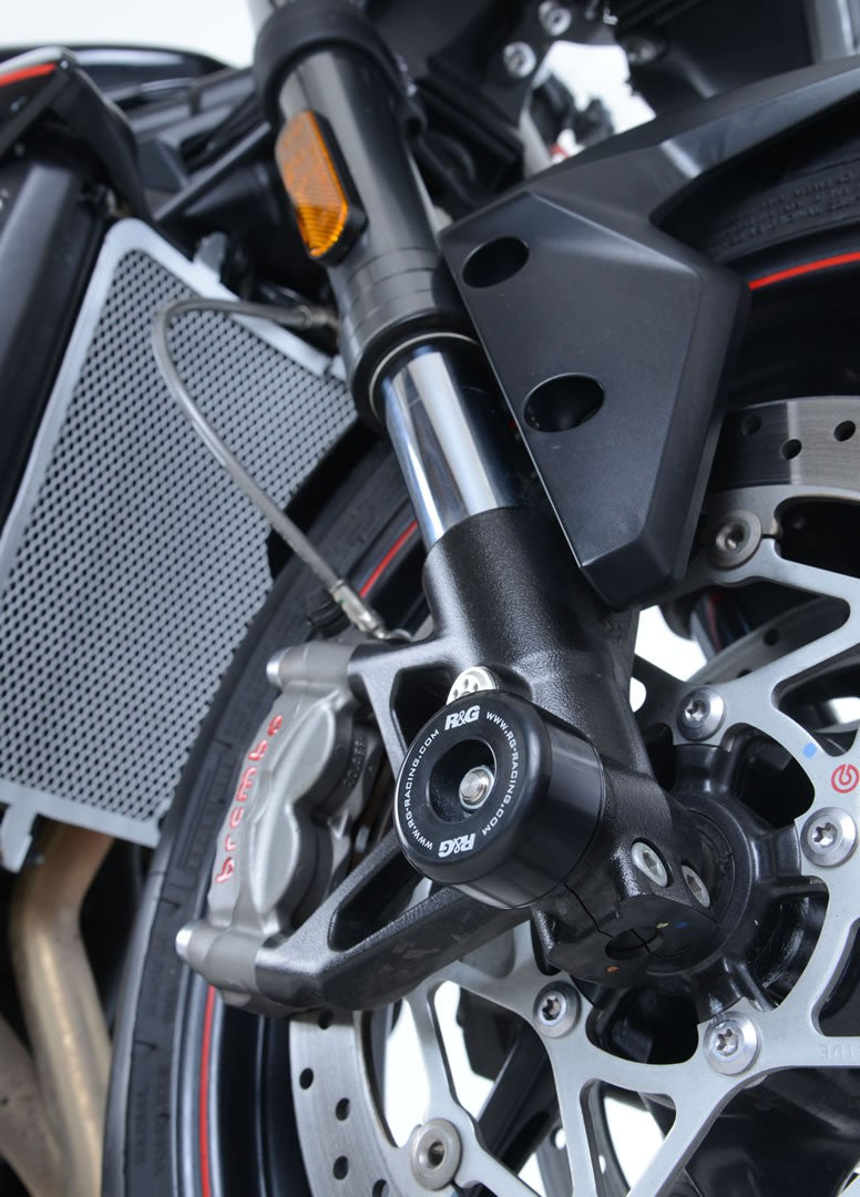 R G Front Fork Protector for Triumph Street Triple RS