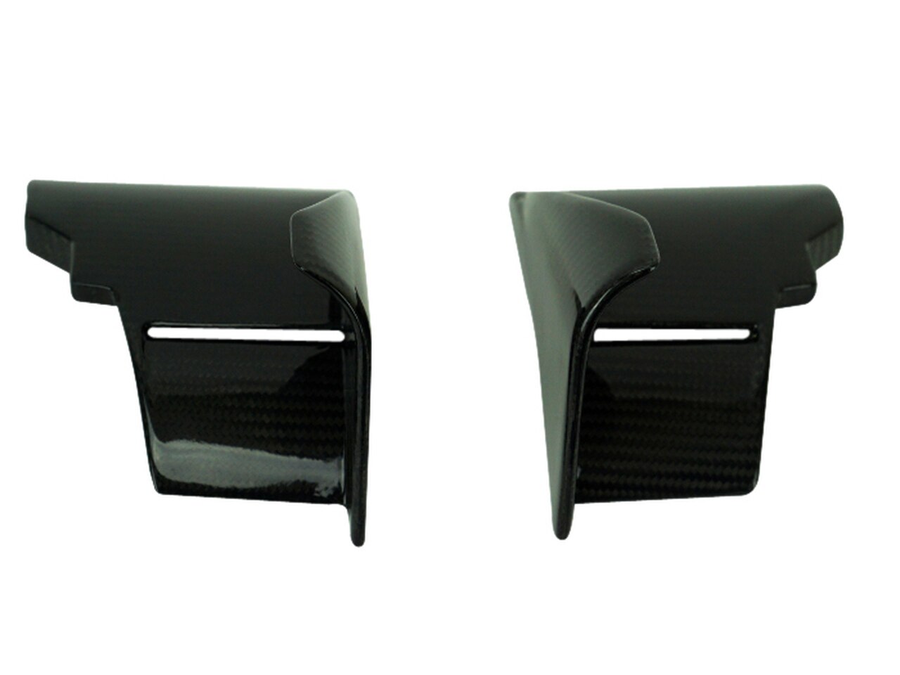 Motocomposites Lower Wings in 100% Carbon Fiber for Kawasaki Ninja H2